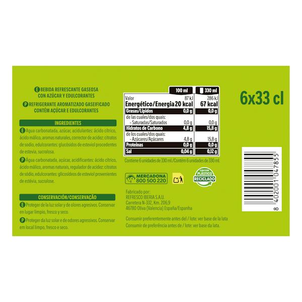 Etiqueta / ingredientes