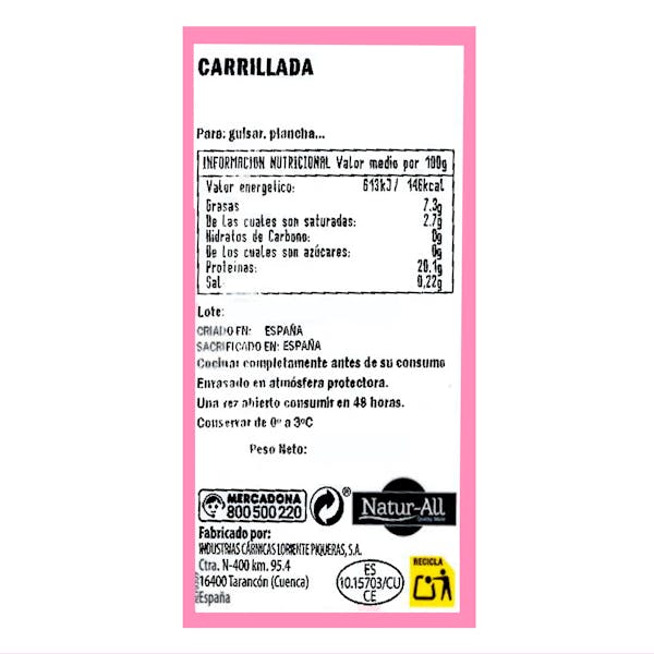 Carrillada de cerdo