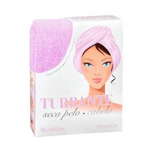 Toalla turbante seca pelo microfibra Deliplus
