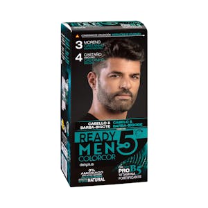 Tinte cabello hombre 0% amoníaco 3 moreno 4 castaño Colorcor