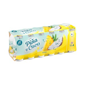 Bebida láctea sabor piña y coco Hacendado