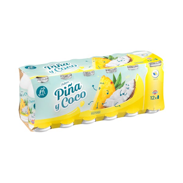 Bebida láctea sabor piña y coco Hacendado