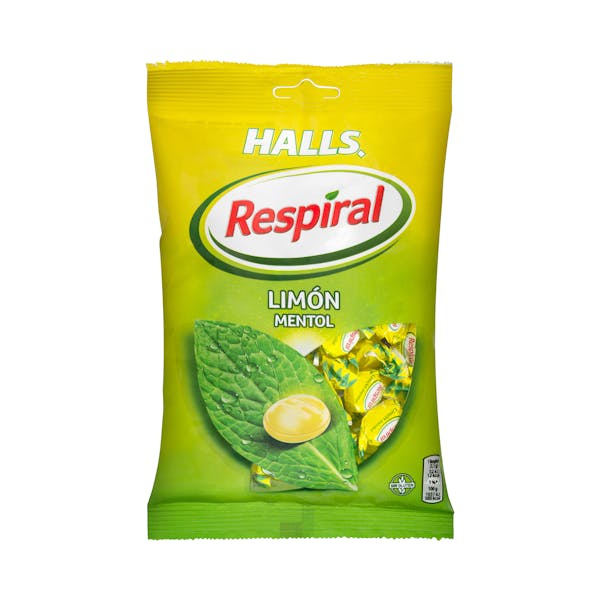 Caramelos limón mentol Respiral Halls