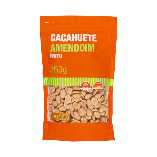 Cacahuete frito con sal Hacendado pelado