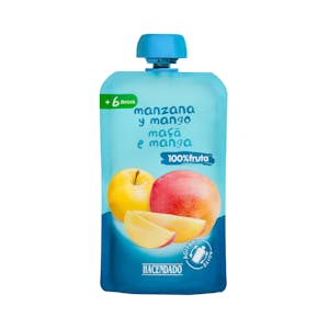 Papilla manzana y mango +6 meses Hacendado