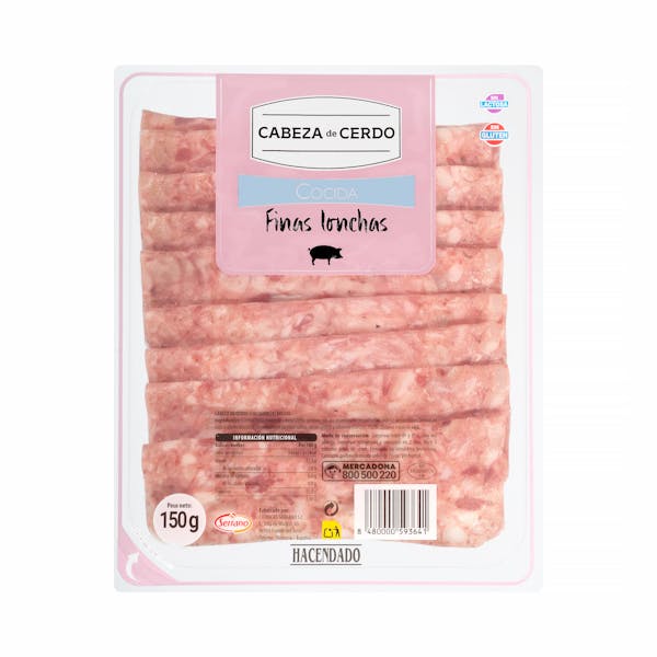 Imagen de Cabeza de cerdo finas lonchas Hacendado