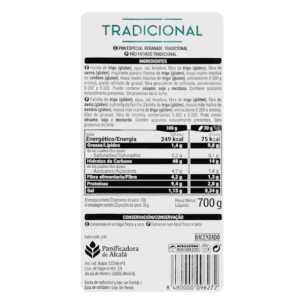 Barra de pan tradicional