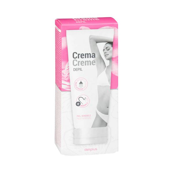 Imagen de Crema depilatoria mujer para el cuerpo Deliplus piel sensible