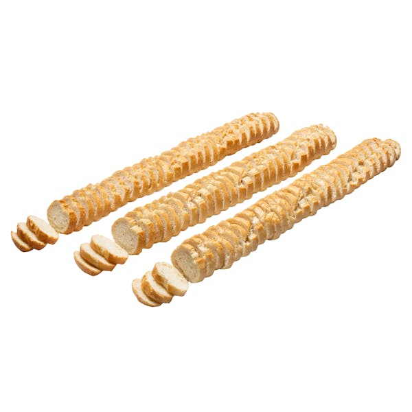 3 Barras de pan rebanadas