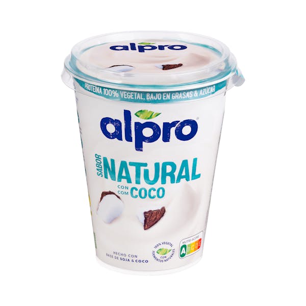 Postre de soja sabor Natural con coco Alpro