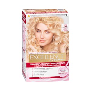 Imagen de Coloración permanente 10 rubio muy claro Excellence Creme