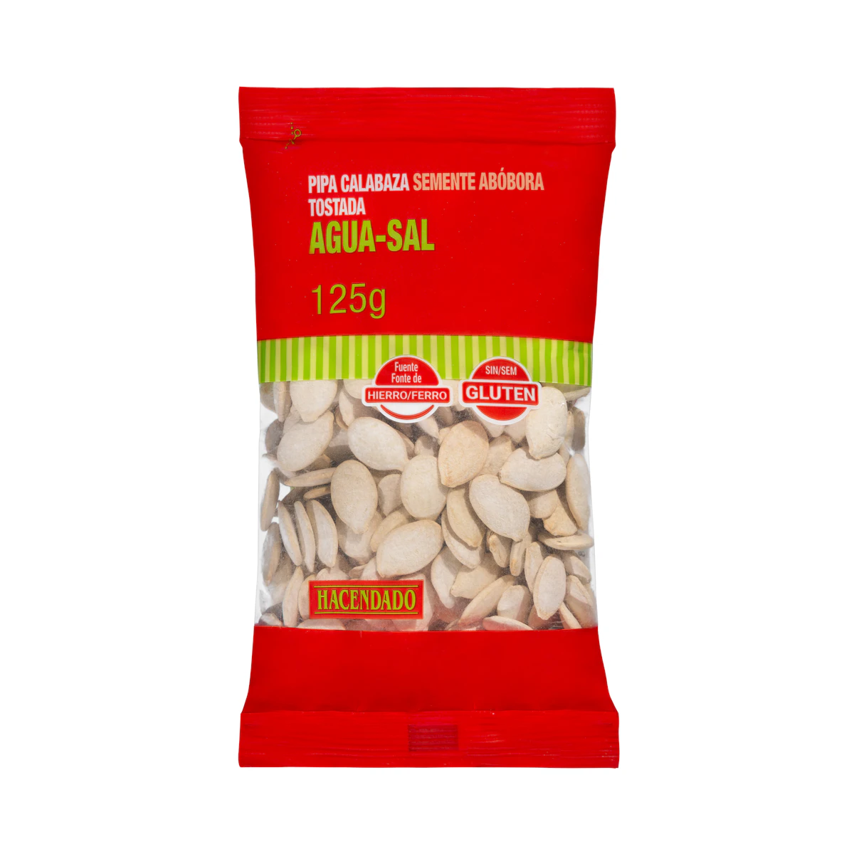 Pipas calabaza tostadas Hacendado aguasal – Mercadona – صورة إعلانية للمنتج