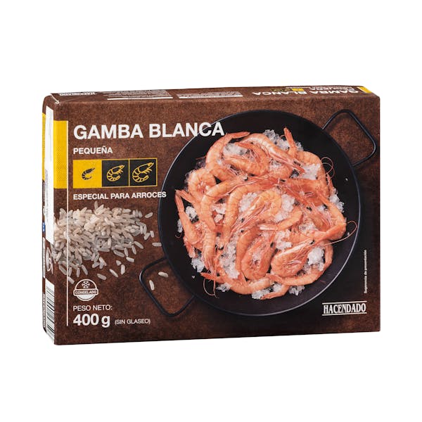 Gamba arrocera pequeña Hacendado congelada