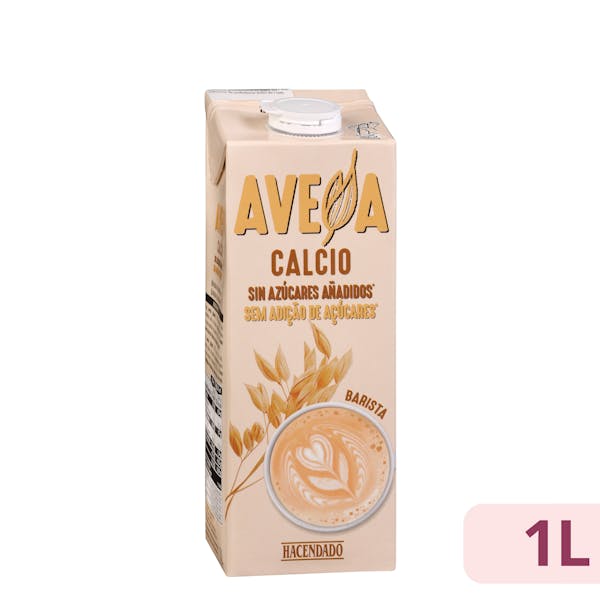 Bebida de avena sin azúcares añadidos Hacendado
