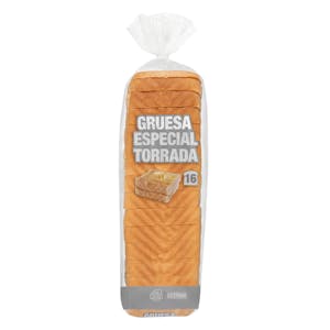 Pan de molde blanco rebanada gruesa Hacendado