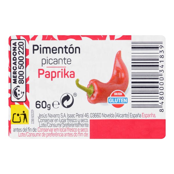 Pimentón picante Hacendado