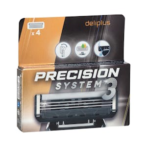 Recambios maquinilla de afeitar Deliplus Precision System 3 hojas