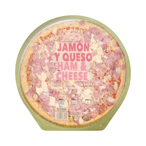 Pizza jamón y queso familiar Hacendado
