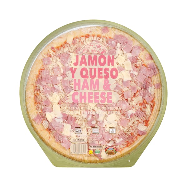 Imagen de Pizza jamón y queso familiar Hacendado
