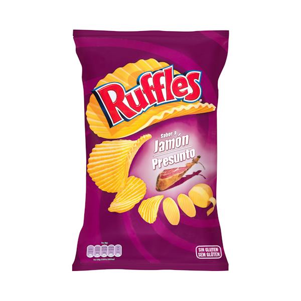 Patatas fritas onduladas Ruffles sabor jamón | Mercadona compra online