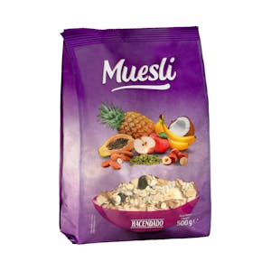 Muesli Hacendado con frutas y frutos secos