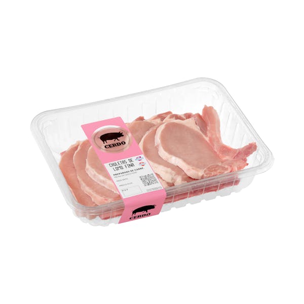 Chuletas lomo de cerdo finas