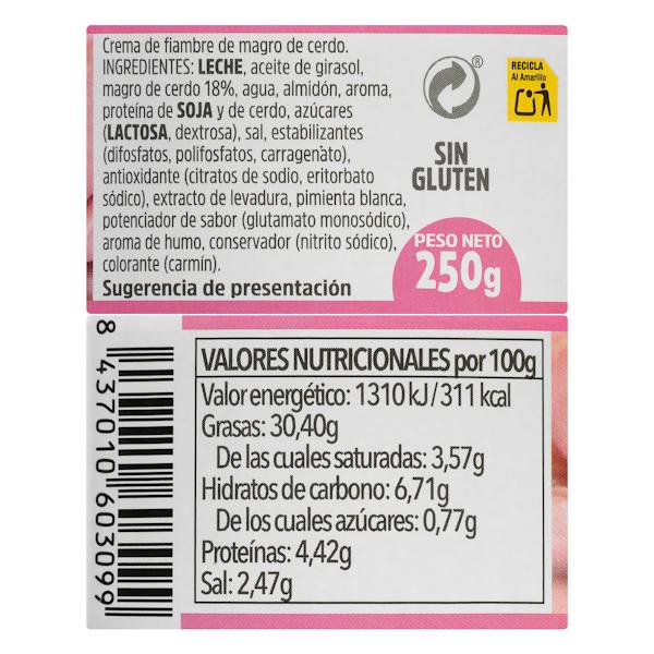 Etiqueta / ingredientes