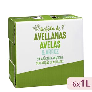 Bebida de avellana y arroz sin azúcares añadidos Hacendado