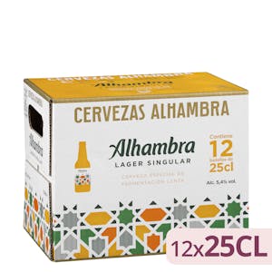 Cerveza lager Alhambra