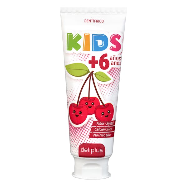 Imagen de Dentífrico Kids +6 años Deliplus sabor cereza