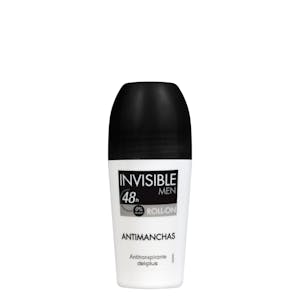 Desodorante roll-on Invisible men antimanchas Deliplus antitranspirante