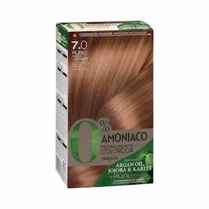 Coloración permanente 0% amoníaco 7.0 rubio medio luminoso Colorcor
