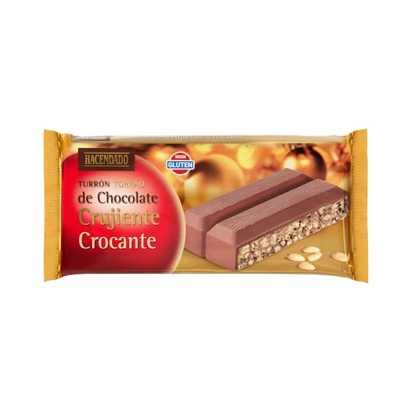 Turrón de chocolate crujiente Hacendado