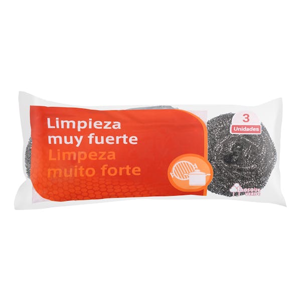 Estropajo acero inoxidable Bosque Verde limpieza muy fuerte