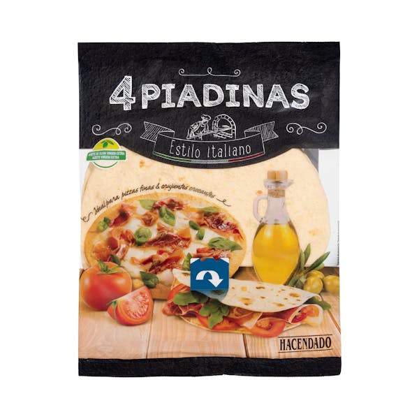 Piadinas pan estilo italiano Hacendado