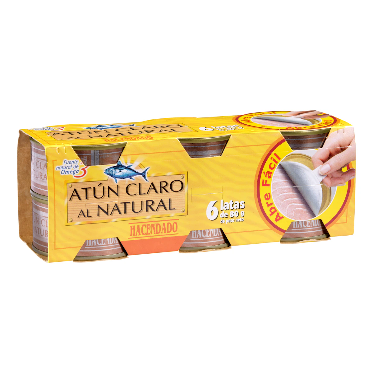 Atún claro al natural Hacendado – Mercadona – صورة إعلانية للمنتج
