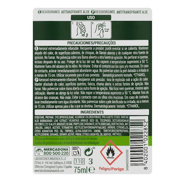 Etiqueta / ingredientes