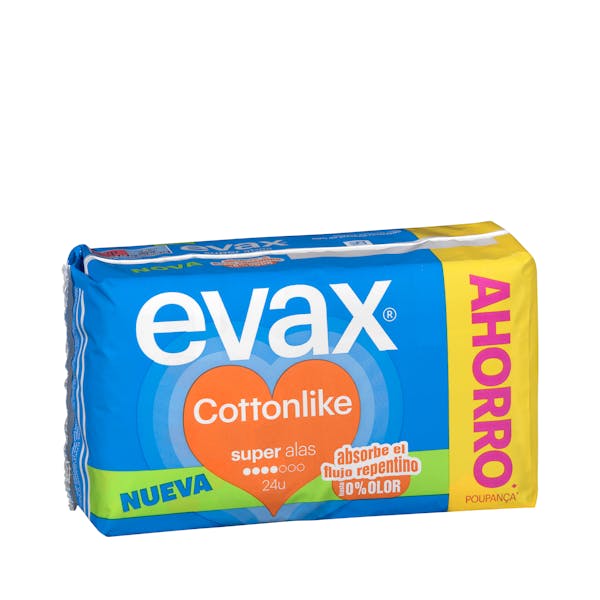 Imagen de Compresa con alas super Evax cotton like fresh