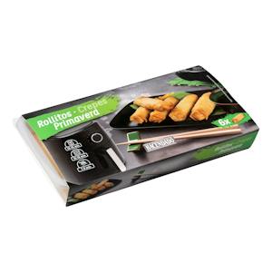 Deep-frozen vegetable spring rolls Hacendado