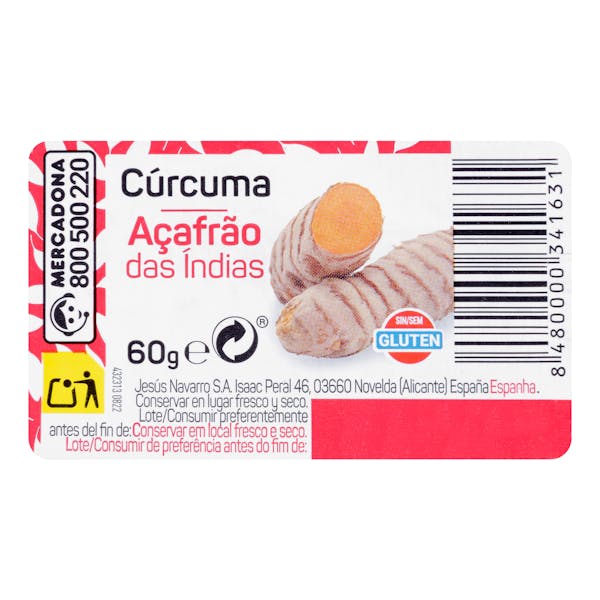 Cúrcuma molida Hacendado