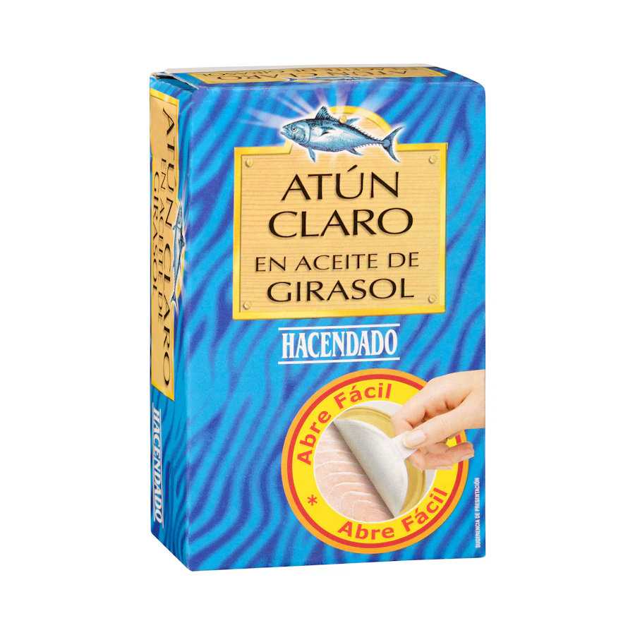 Atún claro en aceite de girasol Hacendado – Mercadona – صورة المنتج