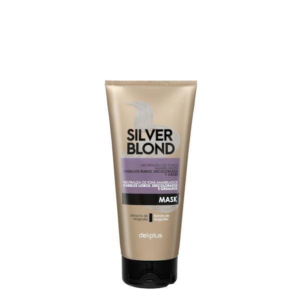 Imagen de Mascarilla Silver Blond Deliplus cabello rubio, decolorado y grises,