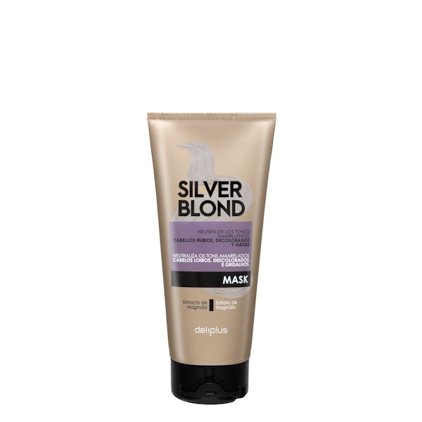 Mascarilla Silver Blond Deliplus cabello rubio, decolorado y grises,