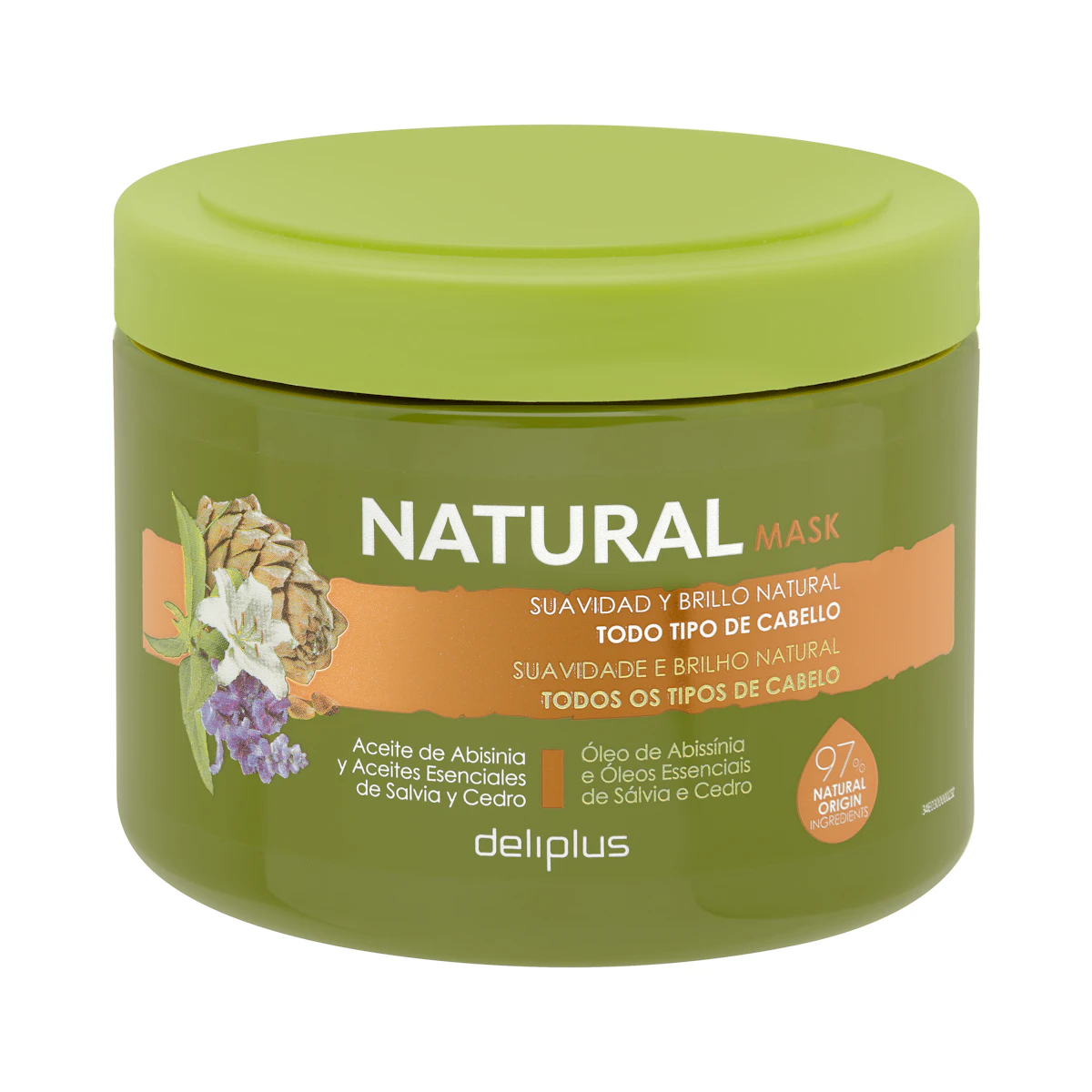 Mascarilla Natural Deliplus todo tipo de cabello – Mercadona – صورة إعلانية للمنتج