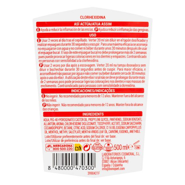 Etiqueta / ingredientes