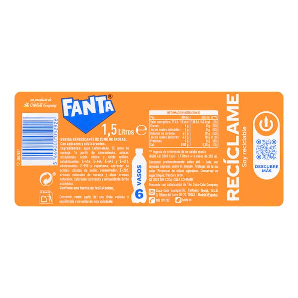 Refresco Fanta naranja