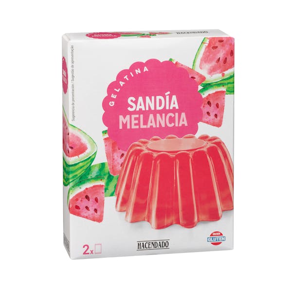 Preparado en polvo gelatina sandía Hacendado | Mercadona compra online