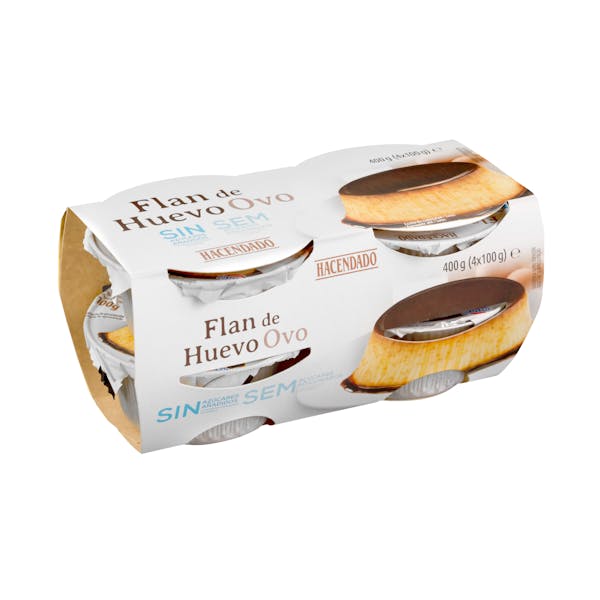 Imagen de Flan de huevo sin azúcares añadidos Hacendado