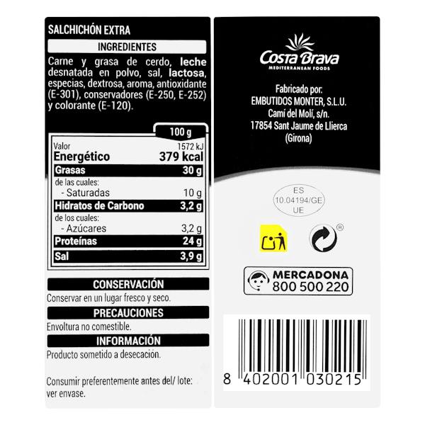 Etiqueta / ingredientes