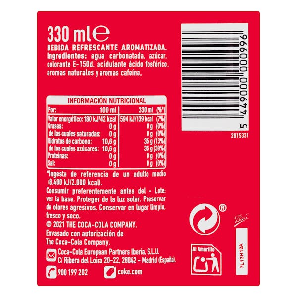 Refresco Coca-Cola